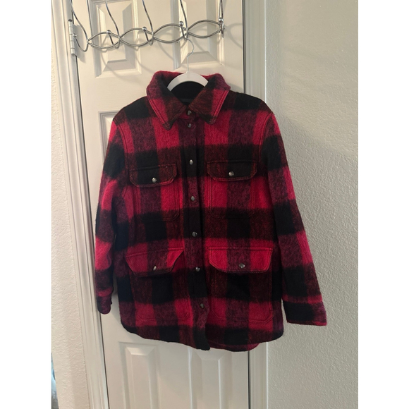 Banana republic wool plaid coat small - Picture 1 of 1